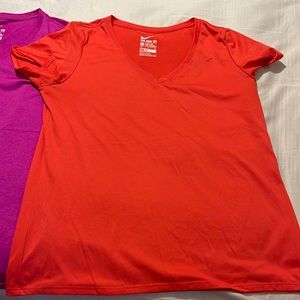Nike dri-fit athletic cut tees